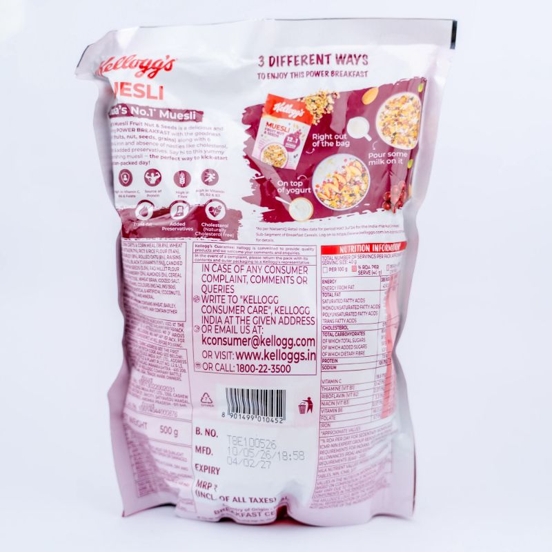 Kellog's Muesli Fruit and Nuts(500gm)