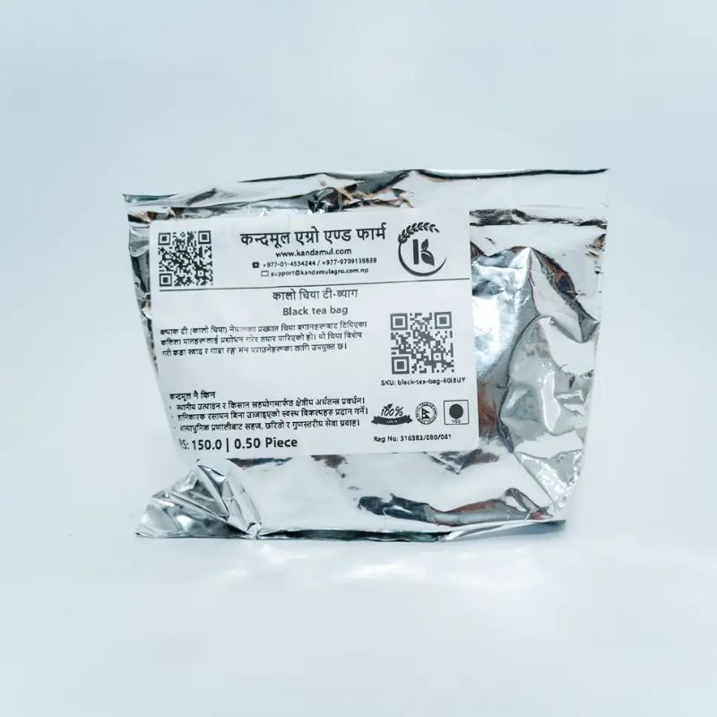 Black tea bag