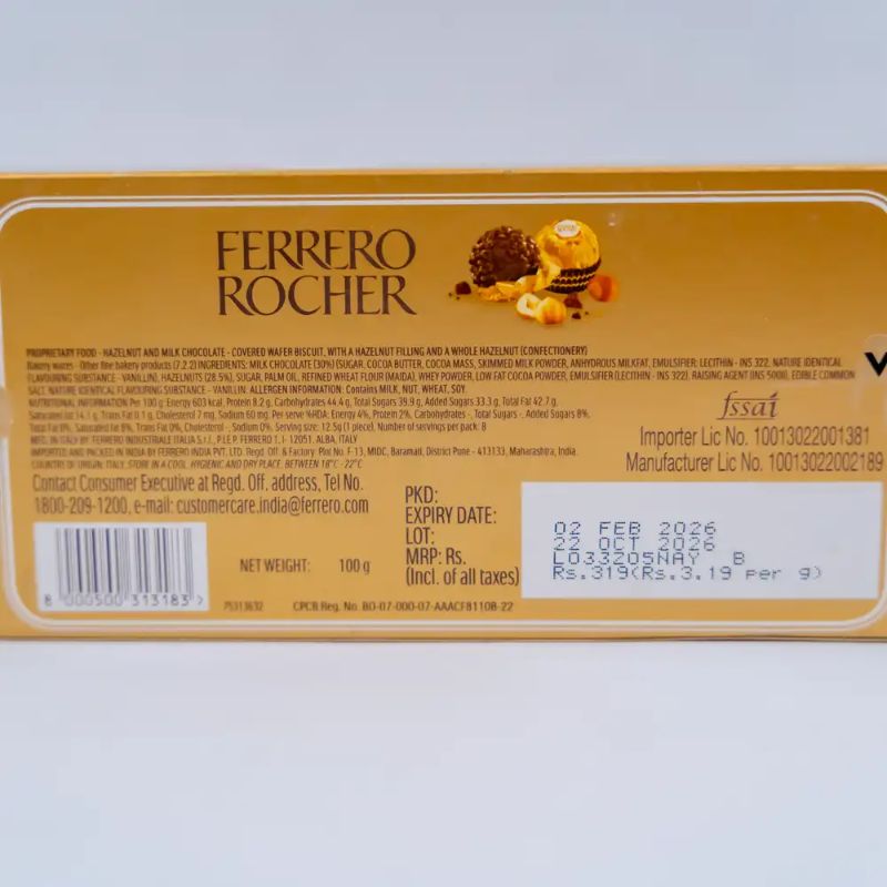 Ferrero Rochar Chocolate(8pcs)