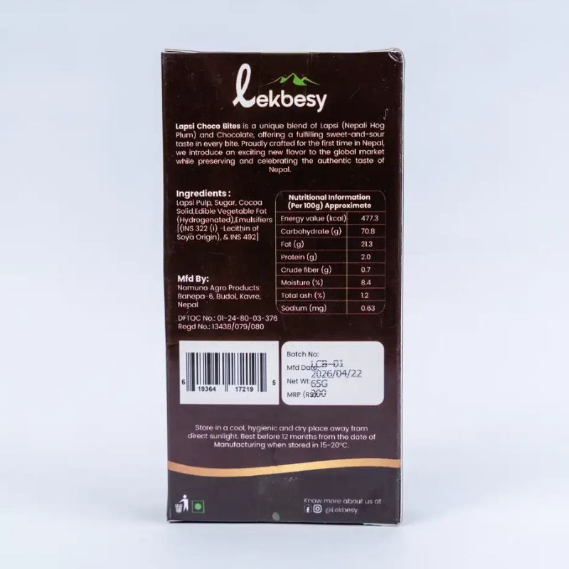 Lapsi choco bites with dark chocolate lekbesy